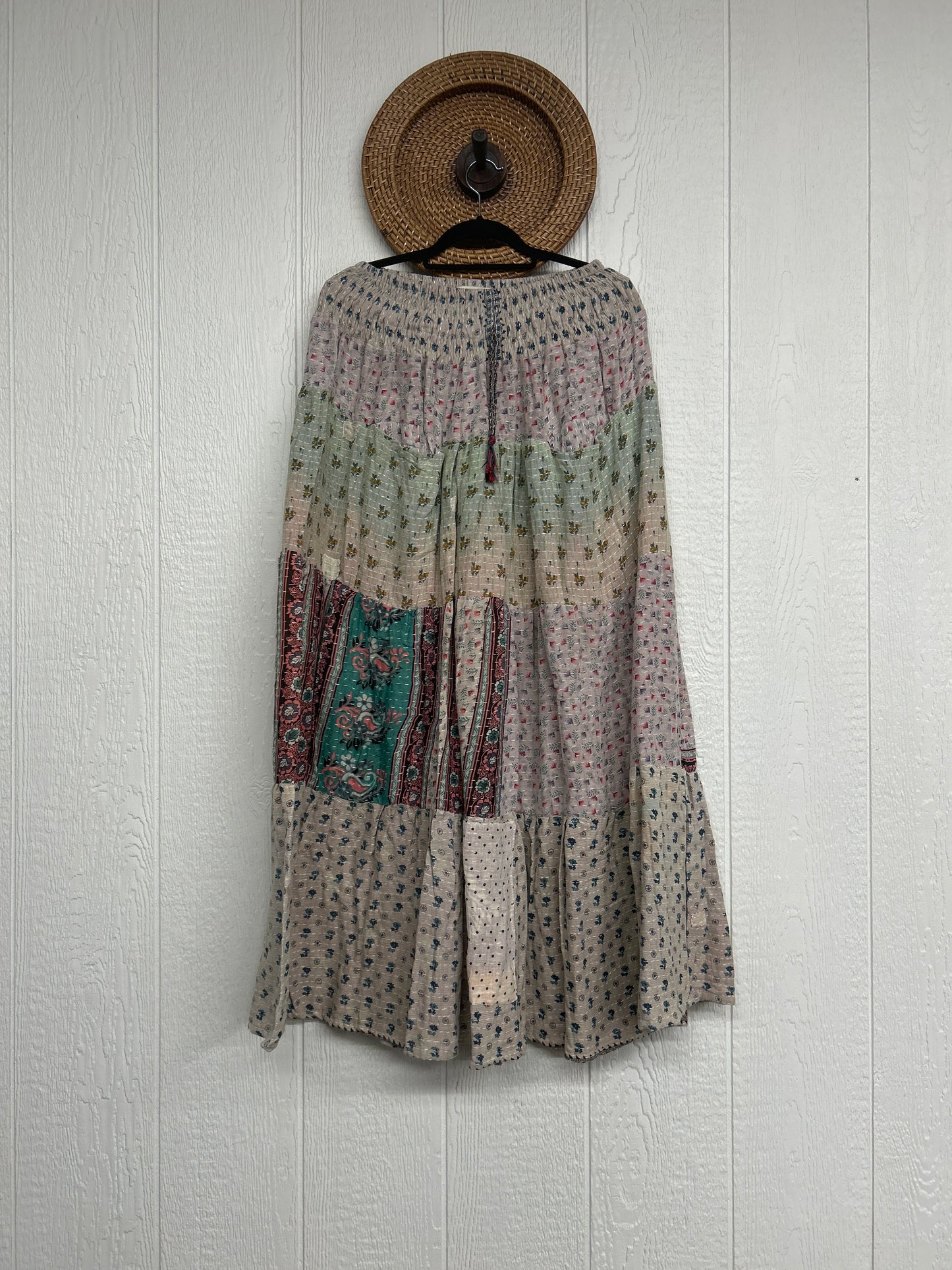 Pareo Kantha Lotus Maxi Skirt 0826 270