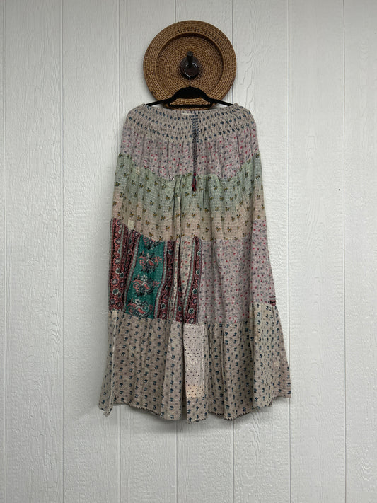 Pareo Kantha Lotus Maxi Skirt 0826 270
