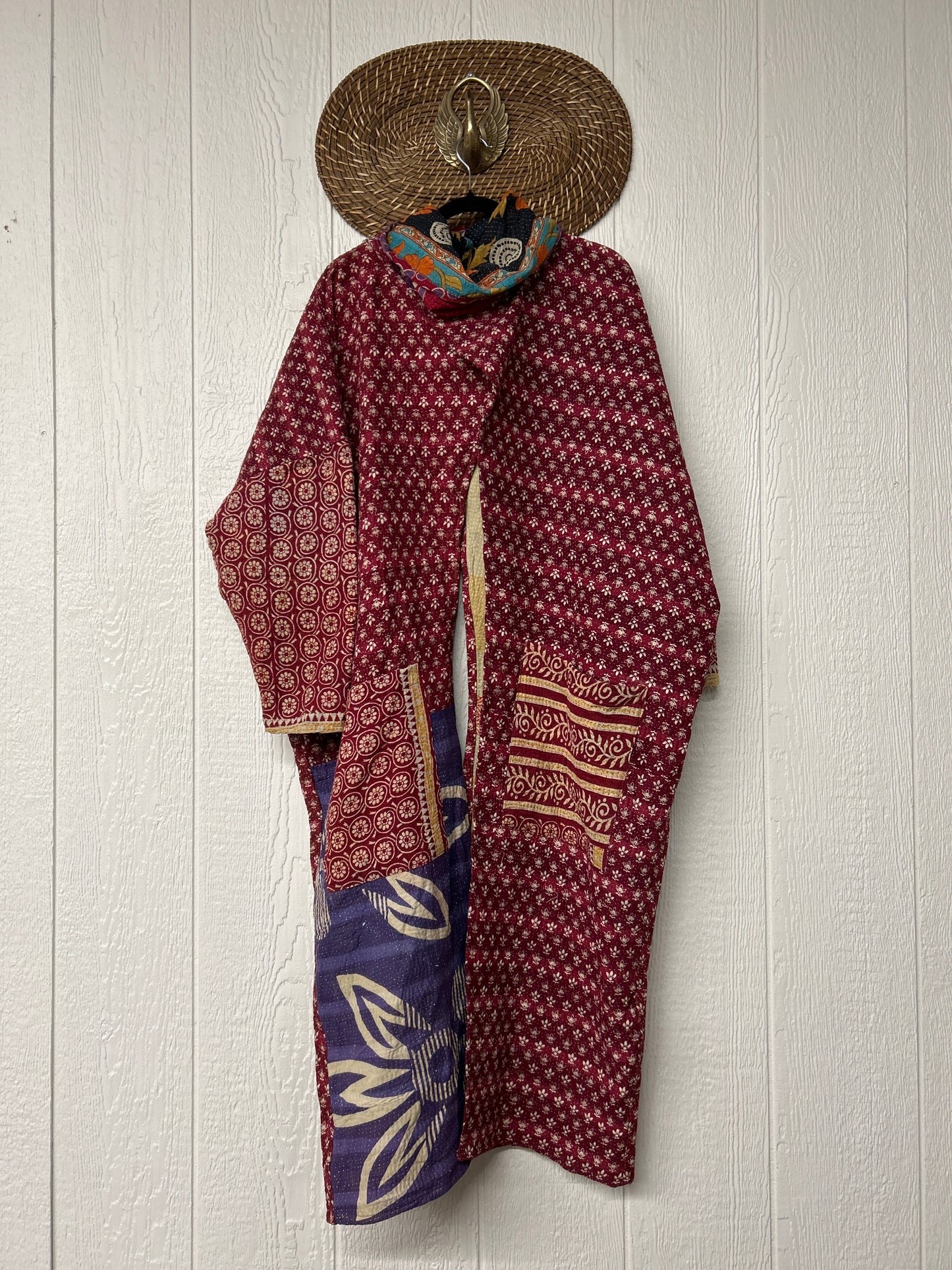 Fine Kantha Cowl Split Pullover 1225 085