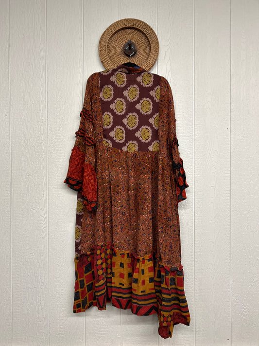 Crepe Sari Rhiannon Duster Dress 0226 243