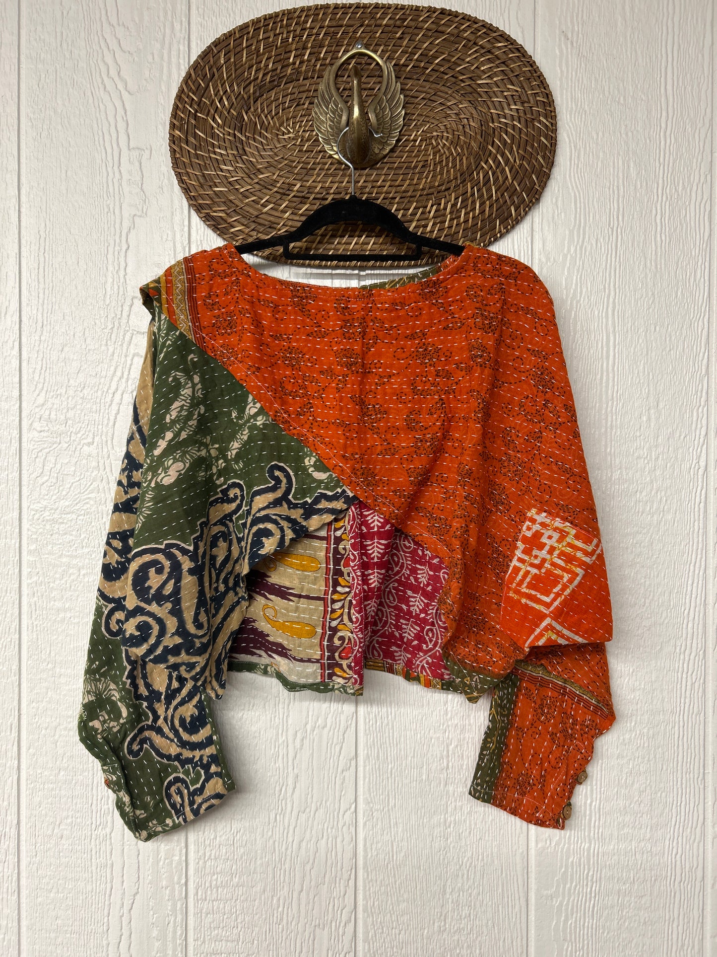 Pareo Kantha In Bloom Cropped Pullover 0326 196