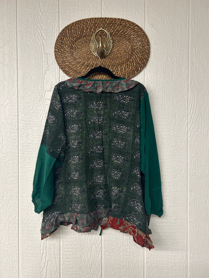 Crepe Sari Ruffle Daisy Blouse 0226 265