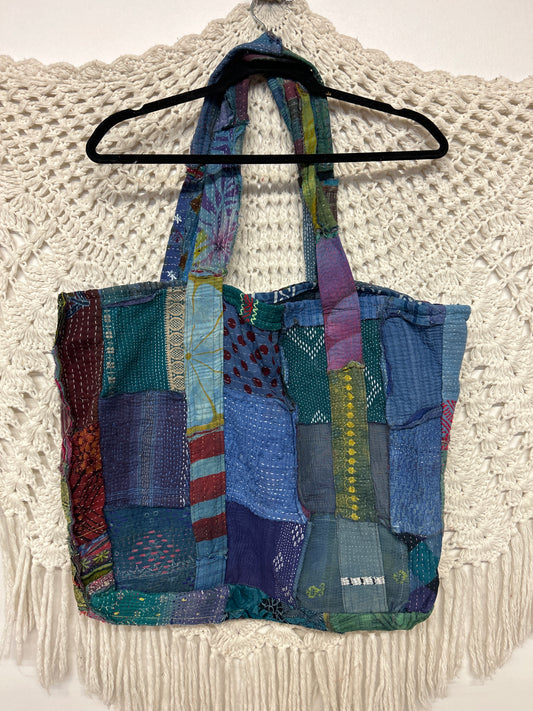 Kantha Patchwork Tote - 1
