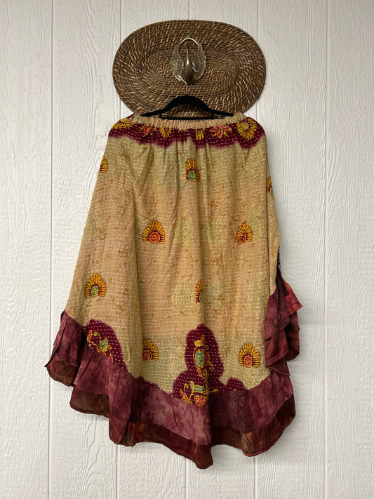 Pareo Kantha Wild Rose Skirt 0426 248