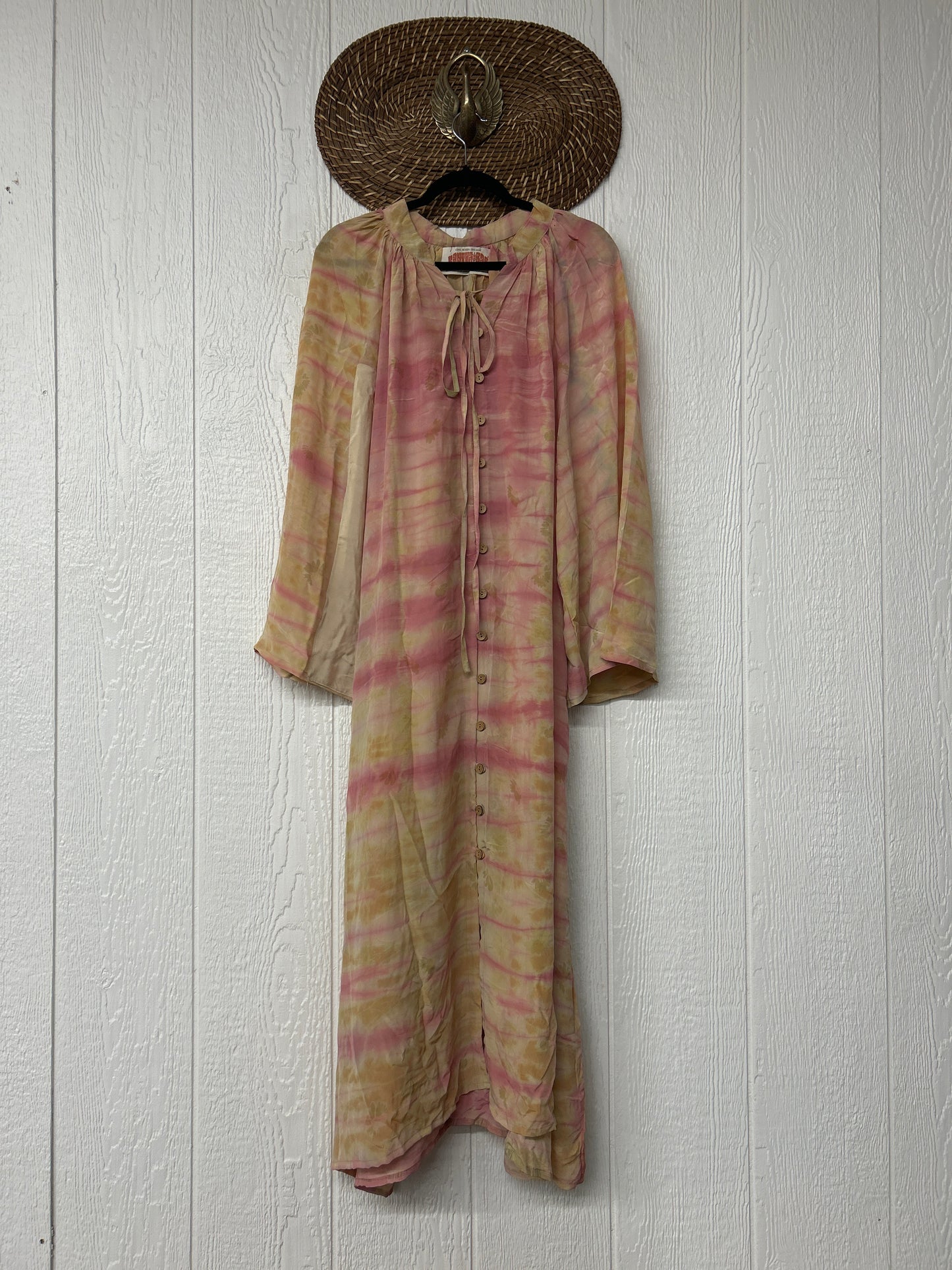 Crepe Sari Woodstock Duster Dress 0226 078