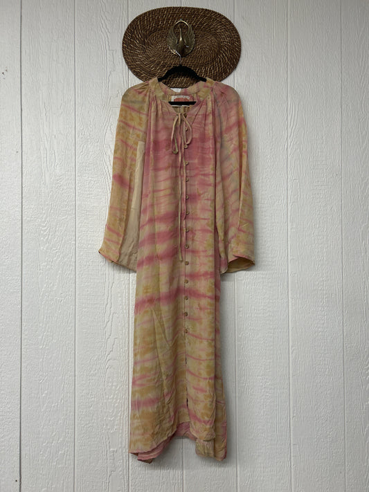 Crepe Sari Woodstock Duster Dress 0226 078