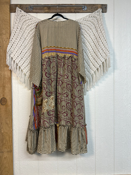 Rasgulla Sari Rhiannon Kimono 0826 122