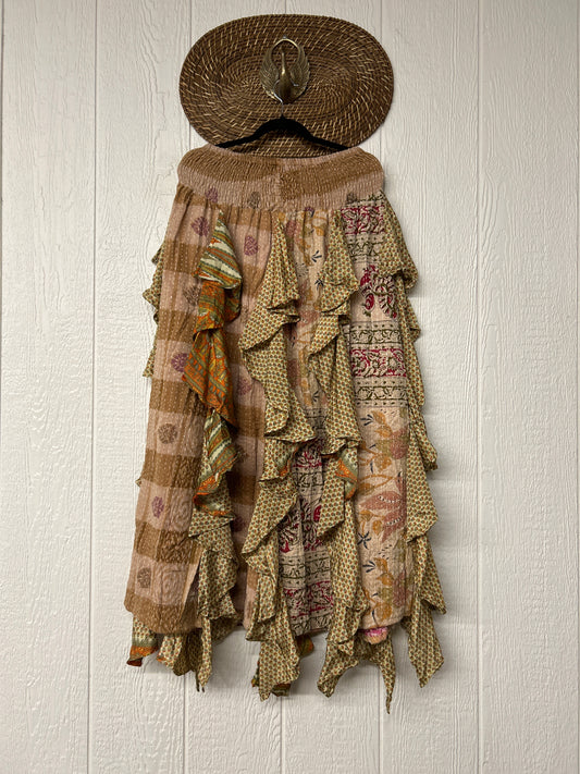 Pareo Kantha Willow Maxi Skirt 0826 162