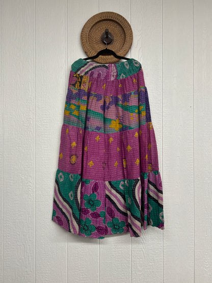 Pareo Kantha Lotus Maxi Skirt 0826 243