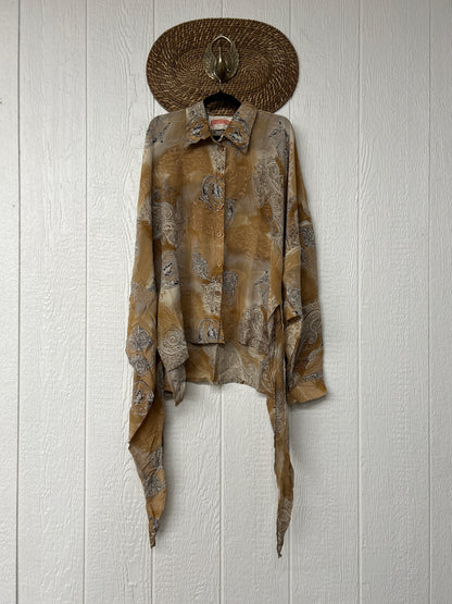 Crepe Sari Nirvana Button Down 1125 068