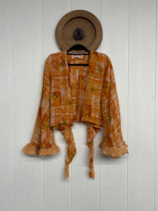 Crepe Sari Zeppelin Crop Shrug 0426 198