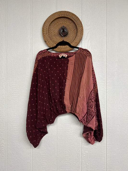 Crepe Sari Luna Crop Top 0126 017