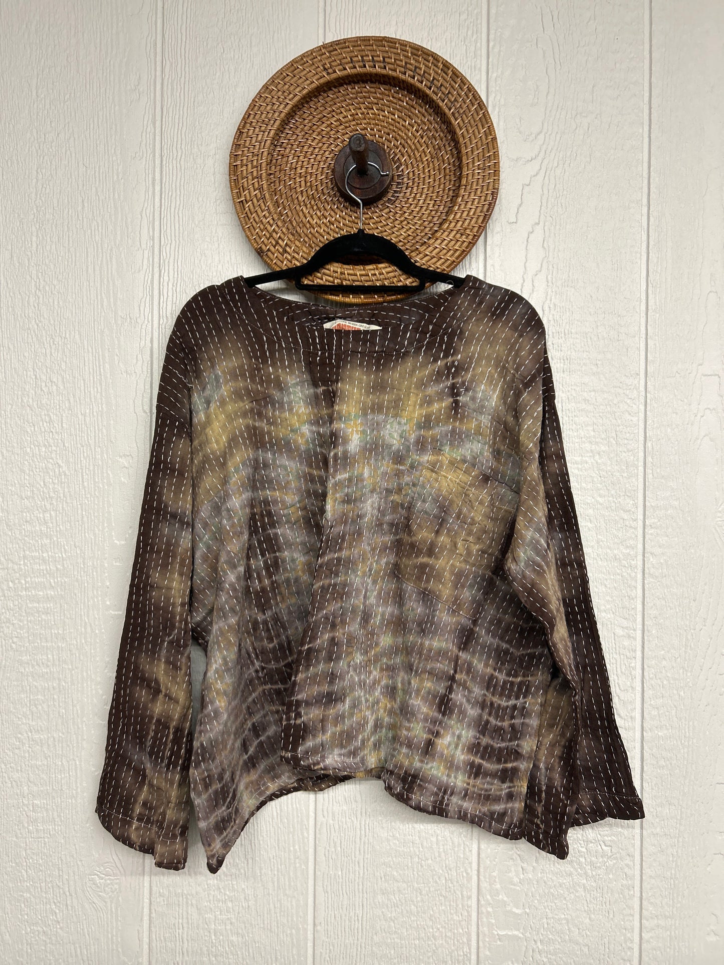 Pareo Kantha Wanderer Pocket Crop Top 0526 018