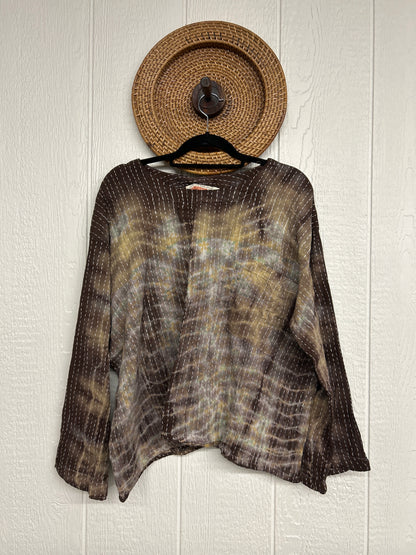 Pareo Kantha Wanderer Pocket Crop Top 0526 018