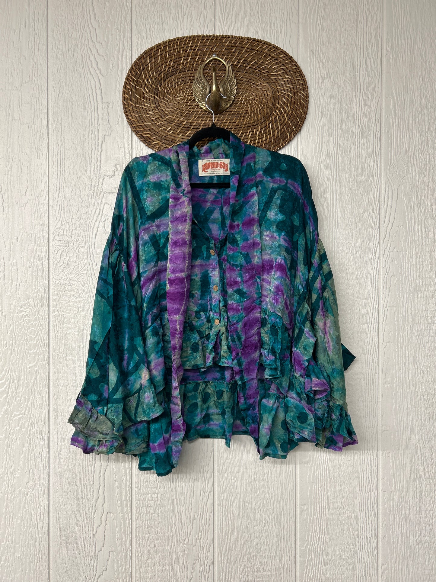 Crepe Sari Wild Rose Top 0526 010