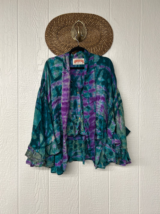 Crepe Sari Wild Rose Top 0526 010