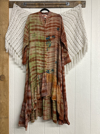 Crepe Sari Dahlia Duster Dress 0326 080