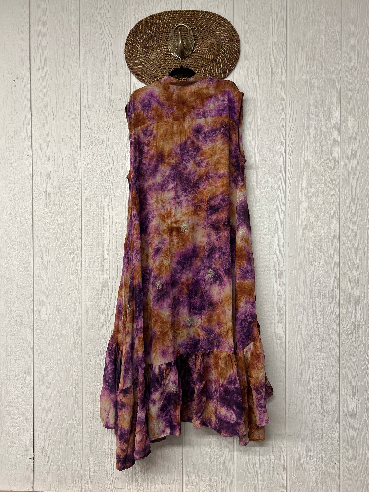 Crepe Sari Summer Dahlia Duster 0726 114