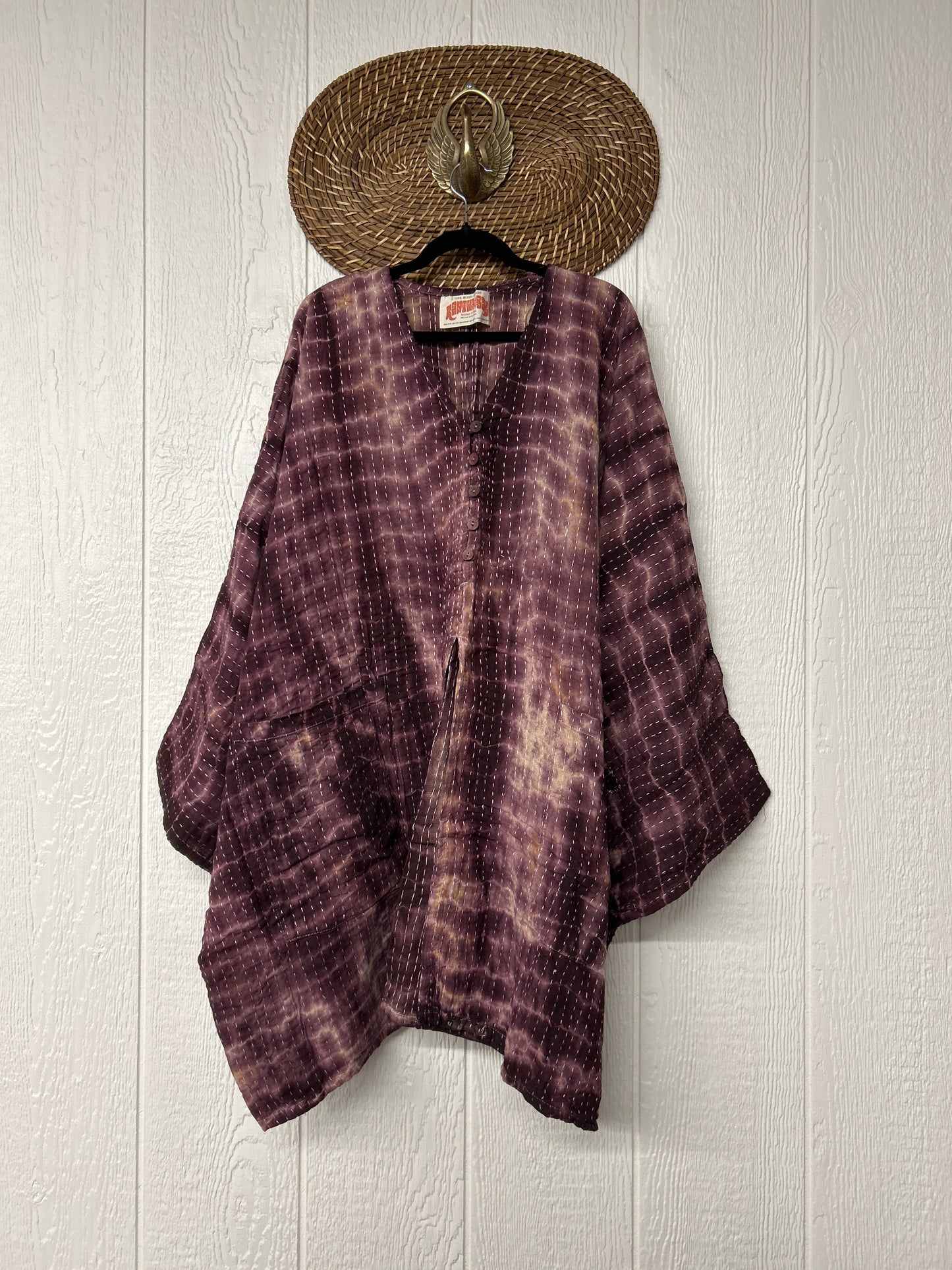 Pareo Kantha Gaia Split Tunic 0526 054