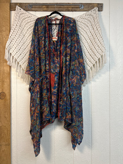 Crepe Sari Orchid Kimono 0626 199