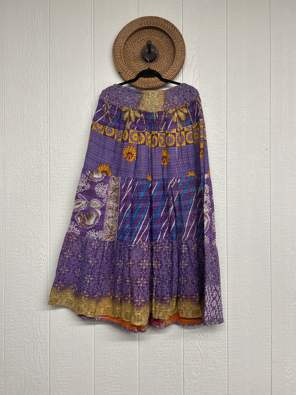 Pareo Kantha Lotus Maxi Skirt 0826 259