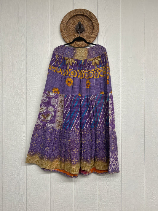 Pareo Kantha Lotus Maxi Skirt 0826 259