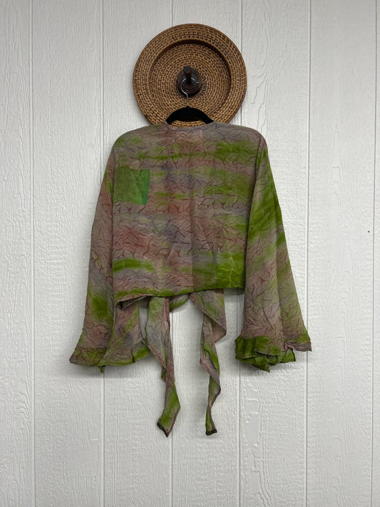 Crepe Sari Zeppelin Crop Shrug 0426 171