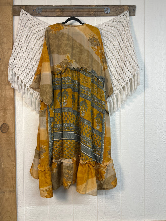 Rasgulla Sari Rhiannon Kimono 0826 039