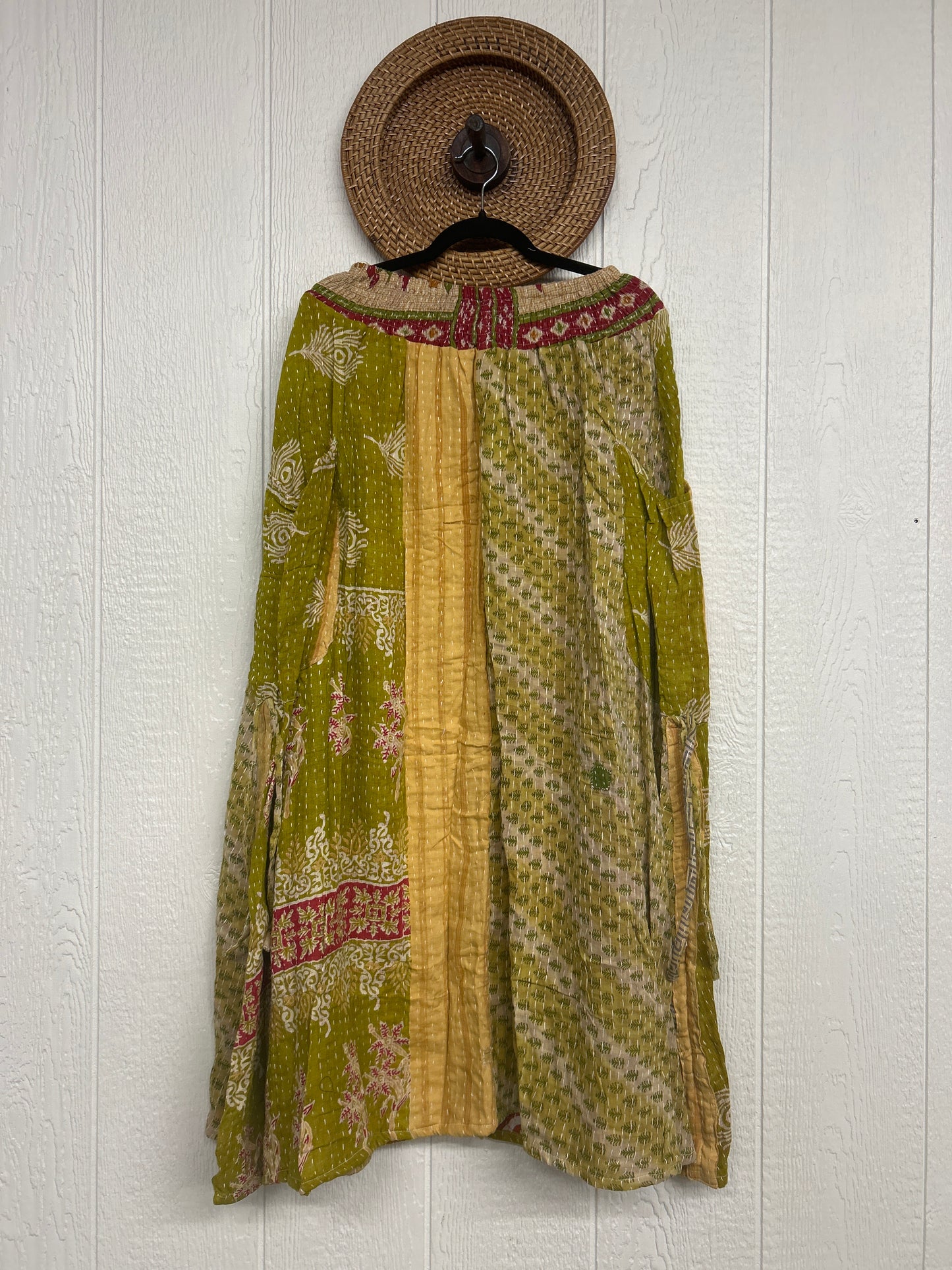 Pareo Kantha Butterfly Cargo Skirt 0426 176