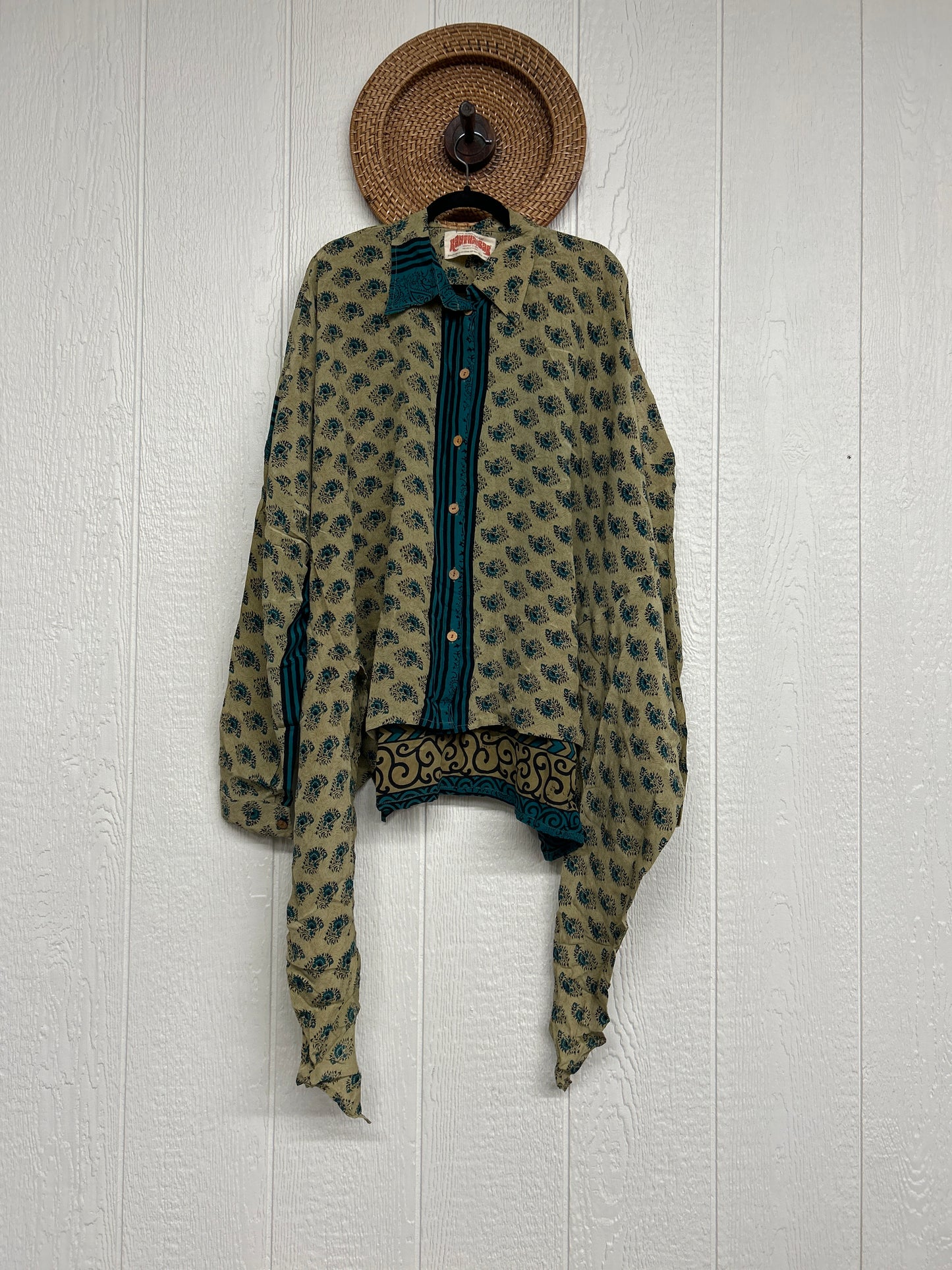 Crepe Sari Nirvana Button Down 1125 172