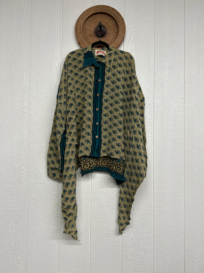 Crepe Sari Nirvana Button Down 1125 172