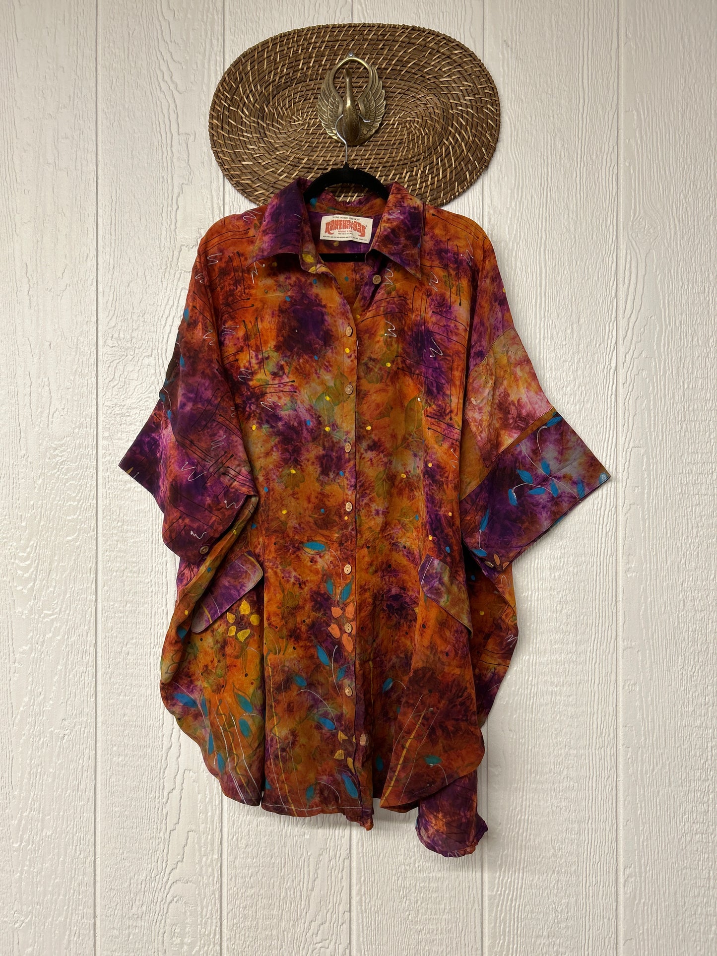Crepe Sari Free To Be Button Down 0626 073