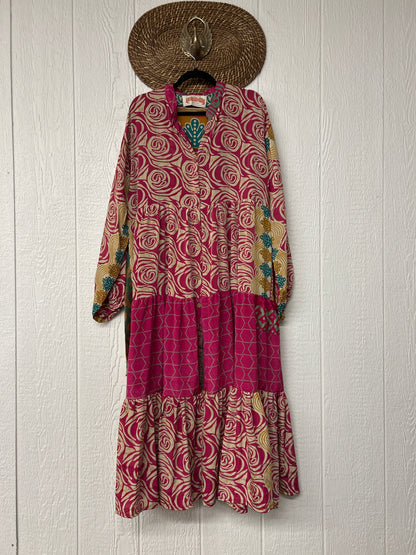 Rasgulla Sari Luminous Maxi Dress 0226 030
