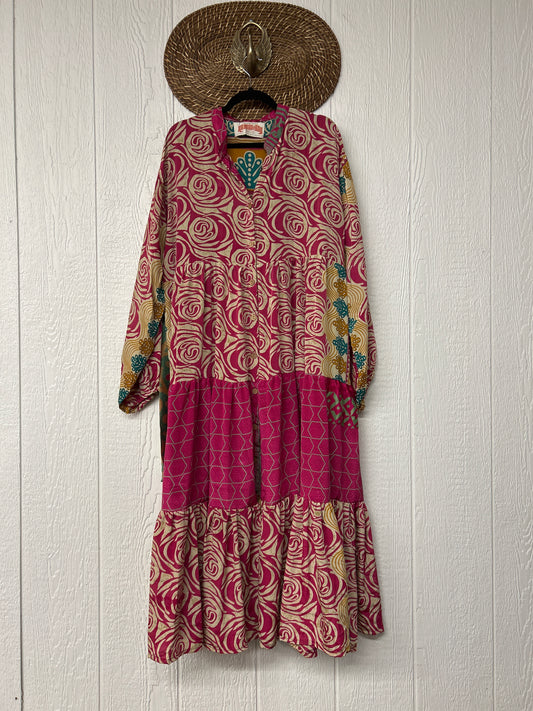Rasgulla Sari Luminous Maxi Dress 0226 030