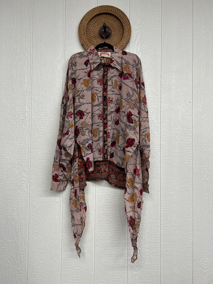 Crepe Sari Nirvana Button Down 1125 190