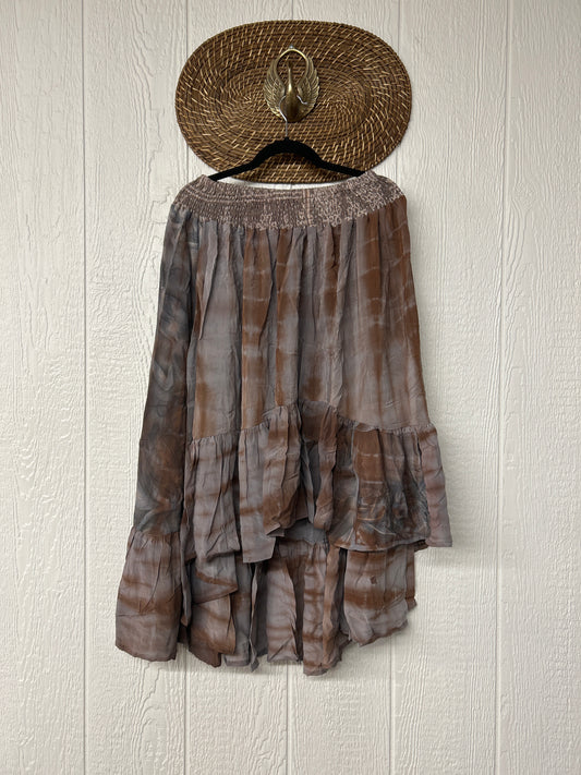 Crepe Sari Dahlia Skirt 1026 066