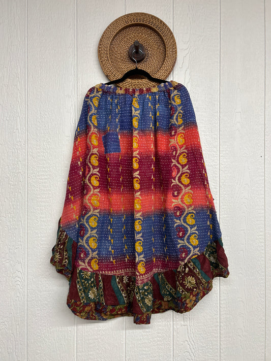 Pareo Kantha Wild Rose Skirt 0426 118