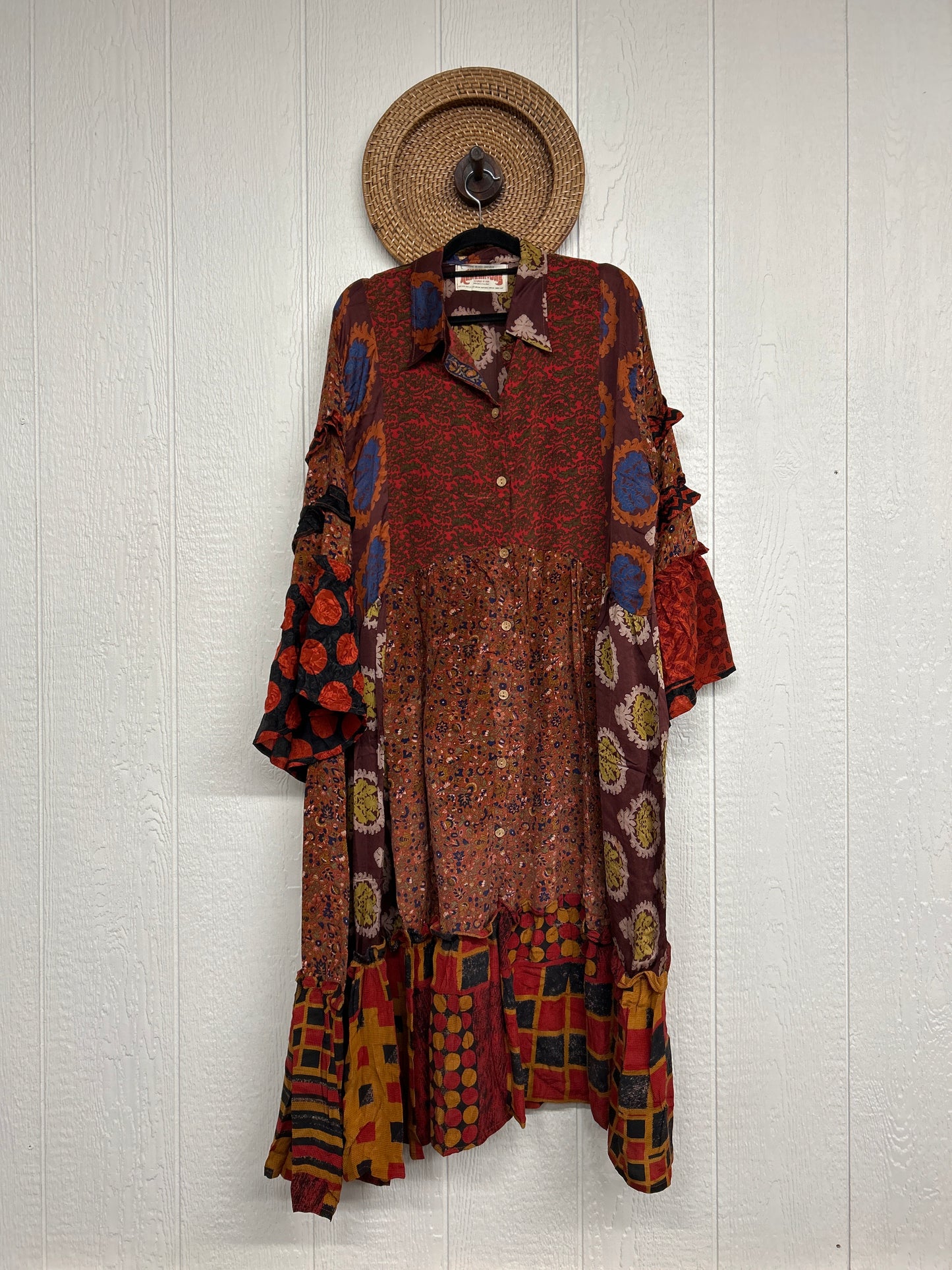 Crepe Sari Rhiannon Duster Dress 0226 243