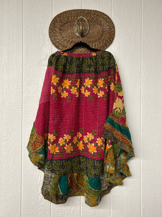 Pareo Kantha Wild Rose Skirt 0426 035