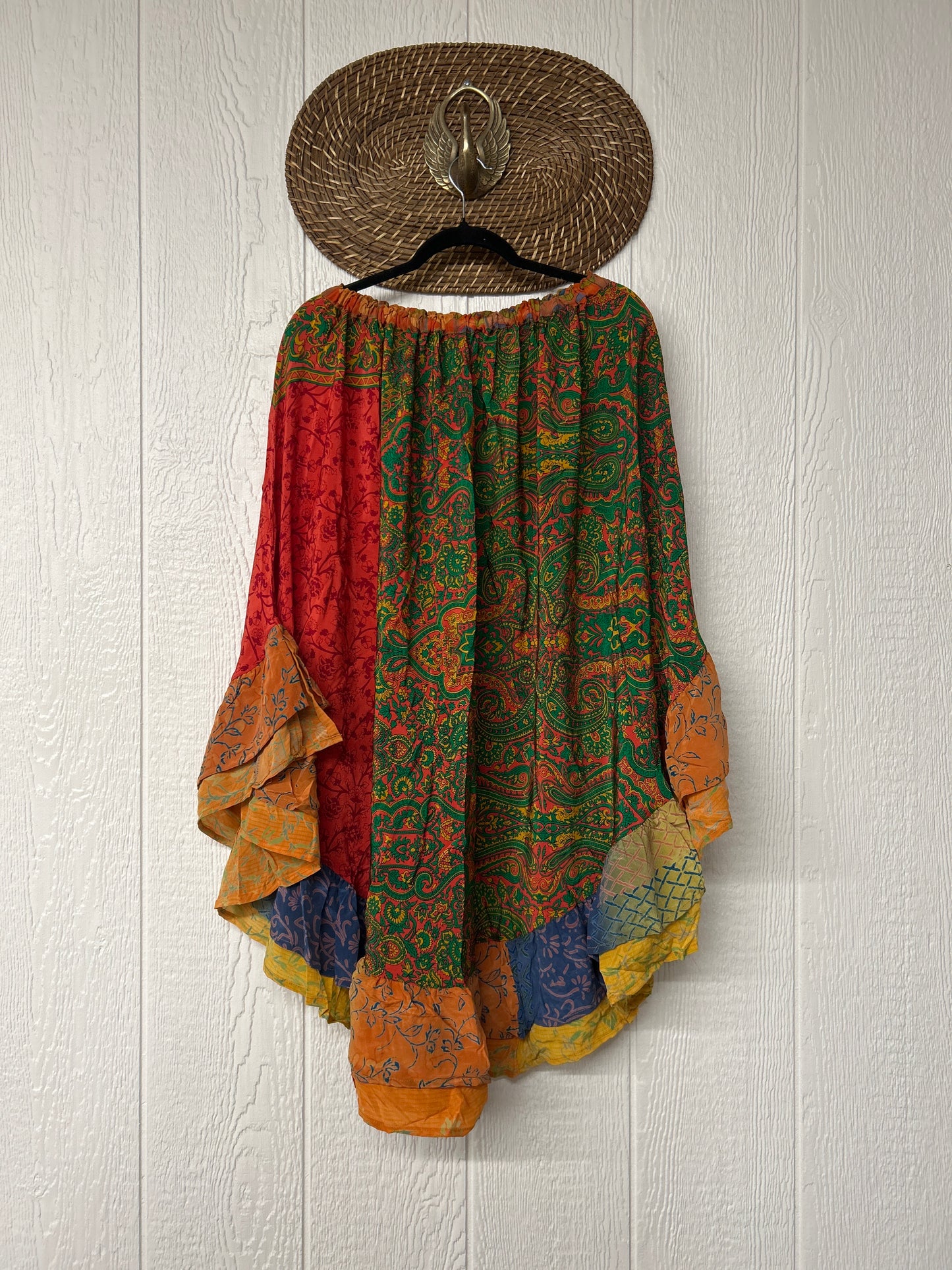 Crepe Wild Rose Skirt 1025 226