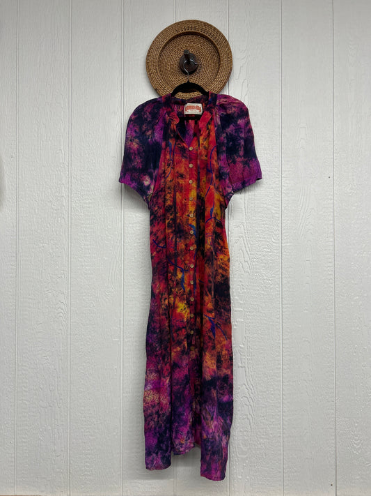 Crepe Sari Summer Woodstock Duster 0626 040