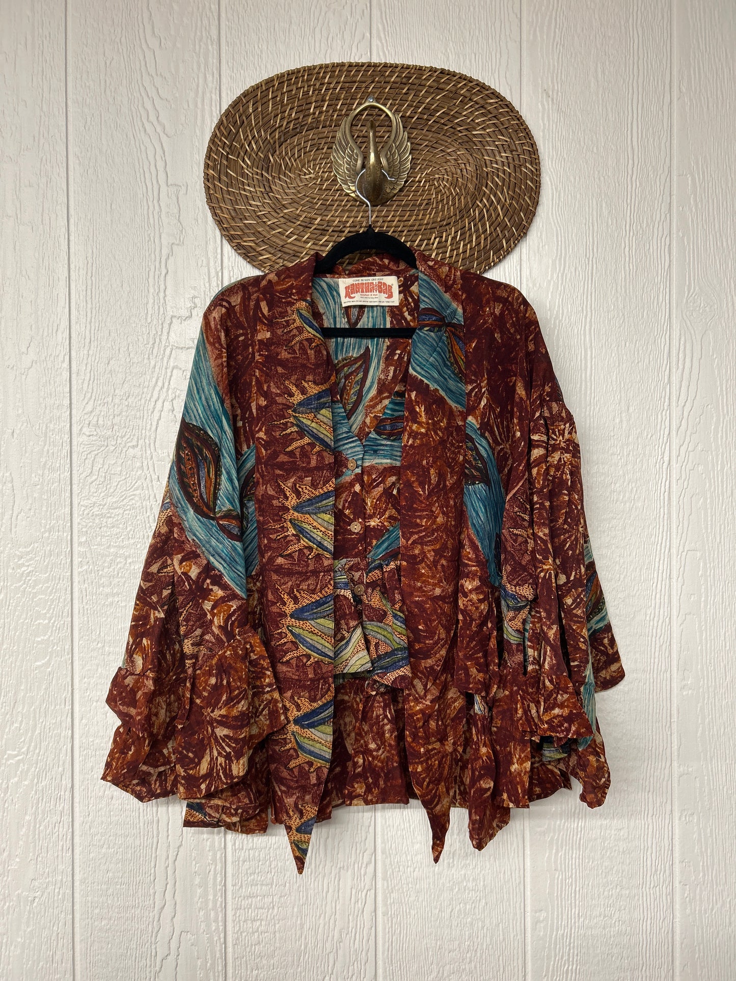 Crepe Sari Wild Rose Top 1225 195