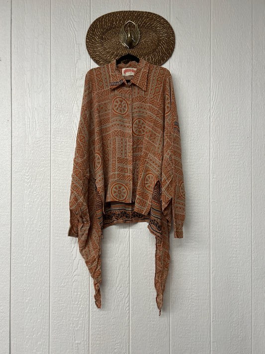 Crepe Sari Nirvana Button Down 1125 138