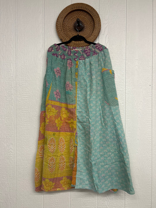 Pareo Kantha Butterfly Cargo Skirt 0426 227