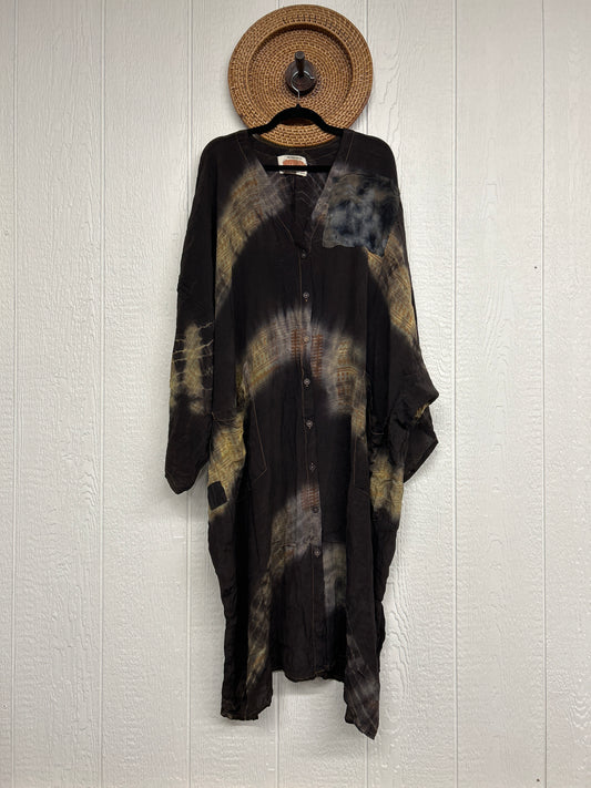 Crepe Sari Gaia Duster Dress 0826 145