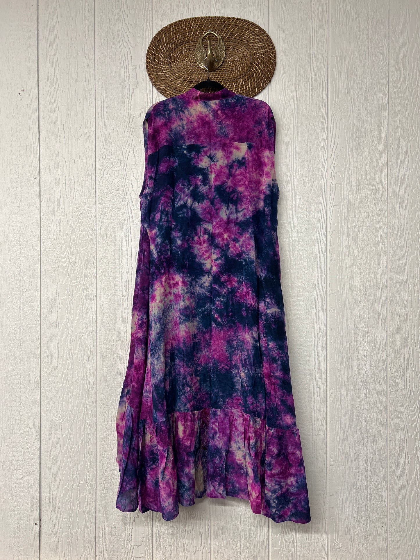 Crepe Sari Summer Dahlia Duster 0726 095