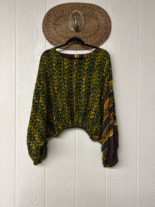 Crepe Sari Luna Crop Top 0126 180