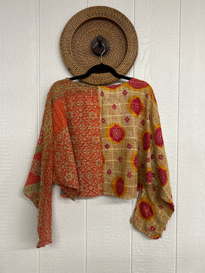 Pareo Kantha In Bloom Cropped Pullover 0326 129