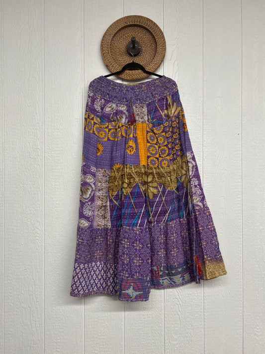 Pareo Kantha Lotus Maxi Skirt 0826 259