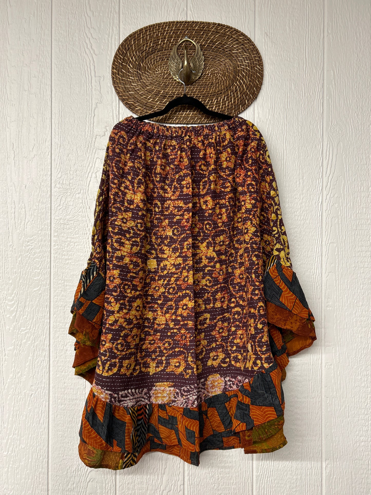 Pareo Kantha Wild Rose Skirt 0426 065